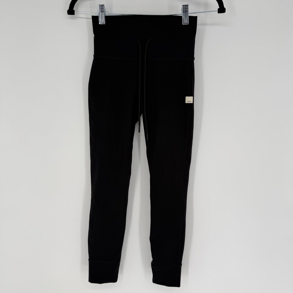 VUORI VW323 WOMEN'S DAILY LEGGING BLACK XS EXTRA SMALL HIGH RISE DRAWSTRING 7/8